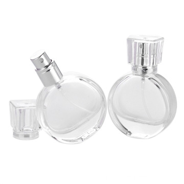 Frascos vazios de vidro transparente de perfume com logotipo personalizado